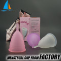 Femenino higiene menstrual copa médica silicona